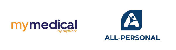 Logo mymedical und all-personal ag, Spitex Allianz als Partner der 3K GmbH, Schweiz